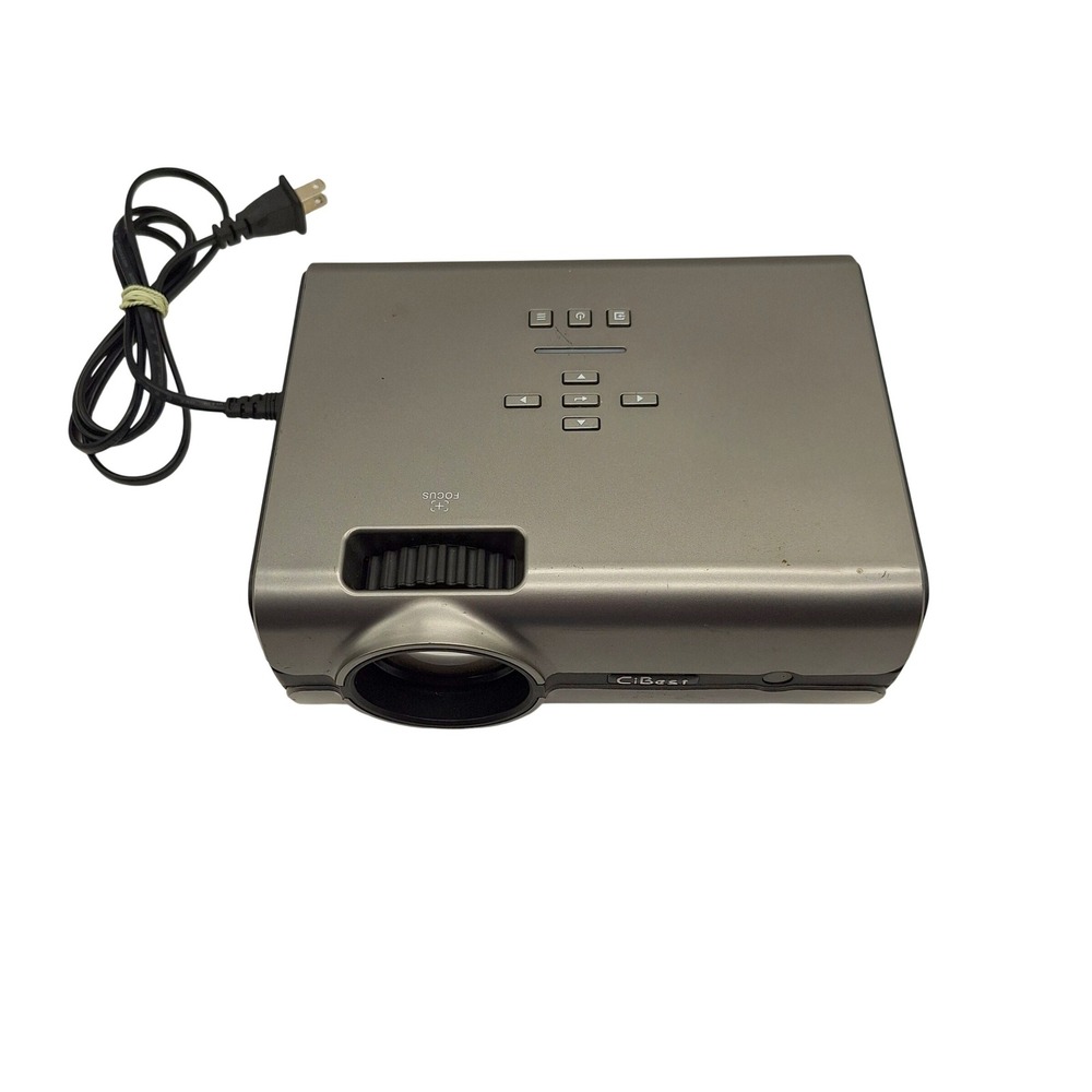 CiBest Mini LED Projector Silver Portable Home Theater Movie Projector 42511